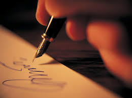writing signature