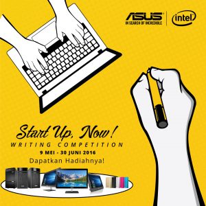 ASUS StartUp Now Writing Competition - Banner ASUS StartUp Now Writing Competition Banner