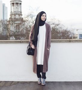 hijab long cardigan