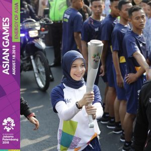 jenahara torch relay asian games XVIII jogja