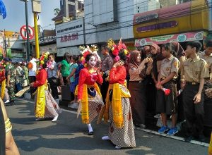 pawai kirab torch relay asian games jogja