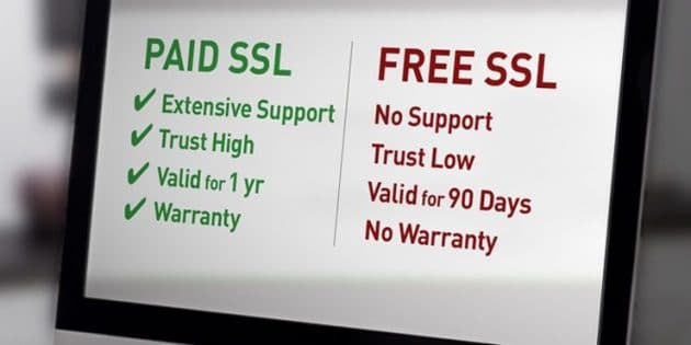 apa saja perbedaan ssl gratis dan ssl berbayar