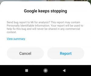 cara mengatasi bug report xiaomi