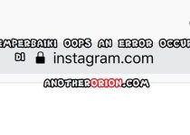 cara memperbaiki instagram oops an error occured