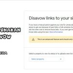 cara menggunakan google disavow link tools GSC