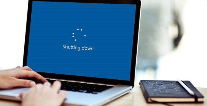 cara mematikan laptop tanpa tombol power shutdown aman