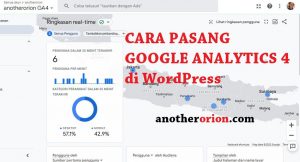 cara pasang google analytics 4 di blog wordpress