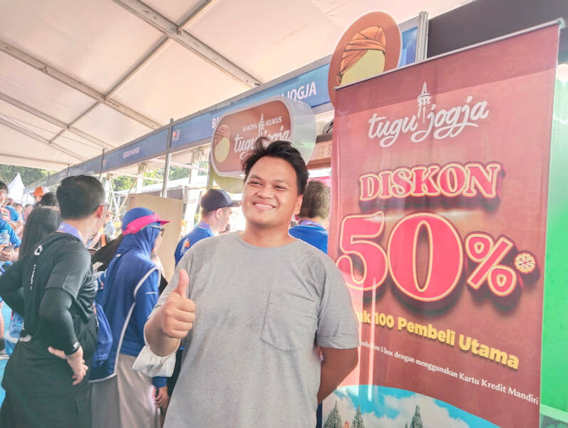 brand manager bakpia tugu mandiri jogja marathon 2022