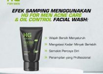 efek samping hg for men anti acne & oil control facial wash