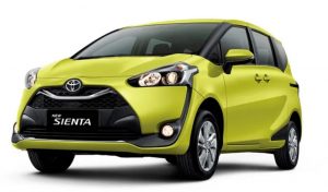 tampilan exterior toyota sienta 2022