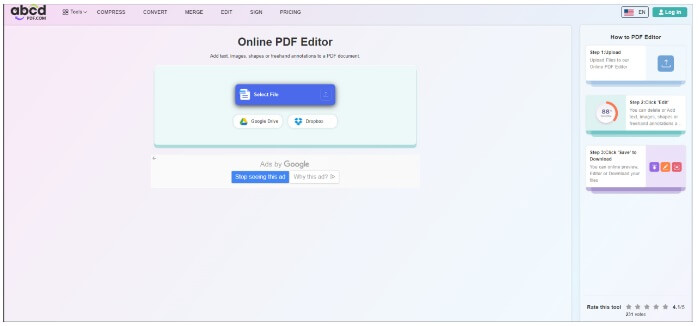 pdf editor online abcdpdf 2