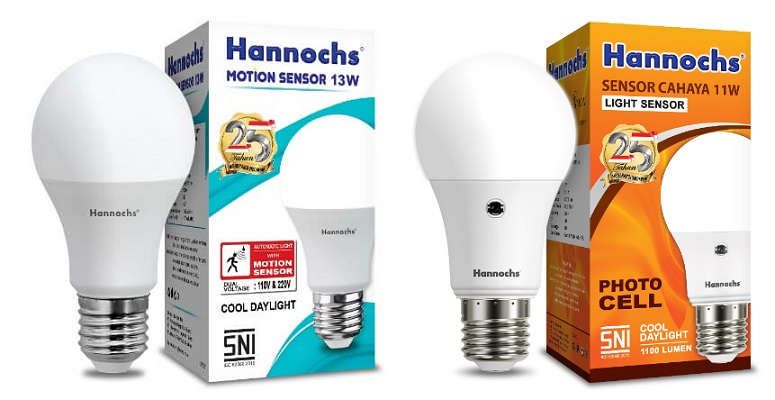 lampu sensor otomatis hannochs