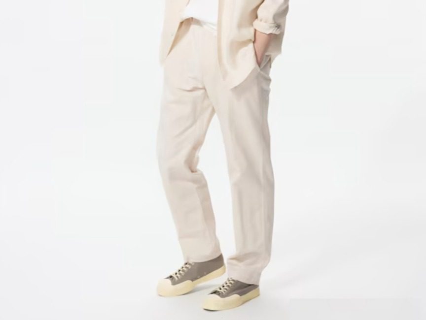 celana linen pria uniqlo