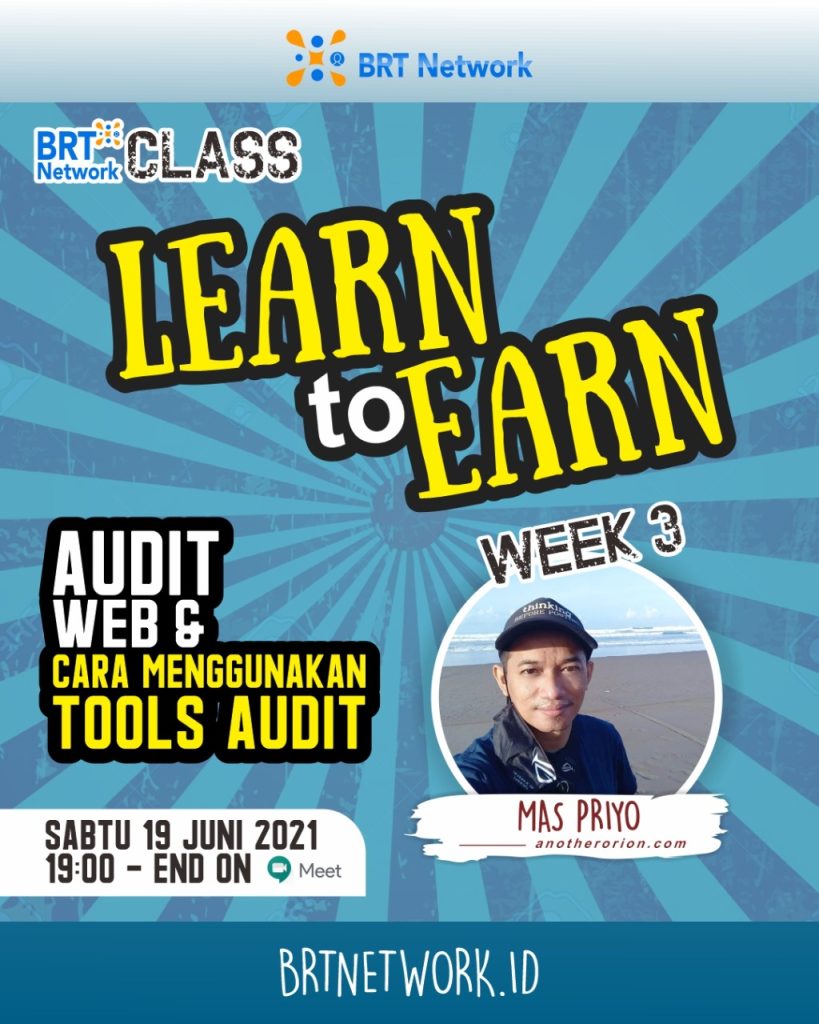 BRT Class Learn to Earn Audit Web Priyo Harjiyono